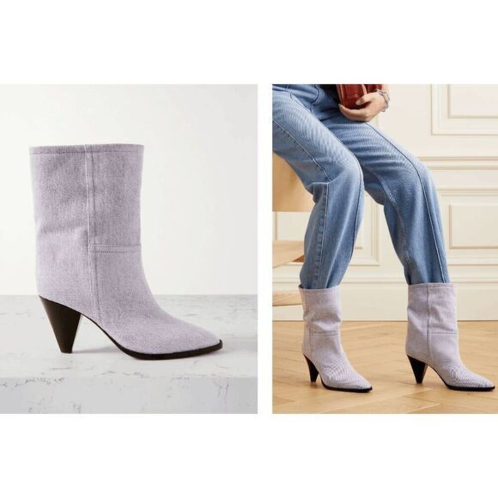 ISABEL MARANT Rouxa denim ankle boots EU40 / US 10 $990